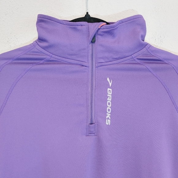 Brooks Women's Lilac Infiniti 1/2 Zip II Pullover Activewear Top Outdoors - Picture 5 of 12